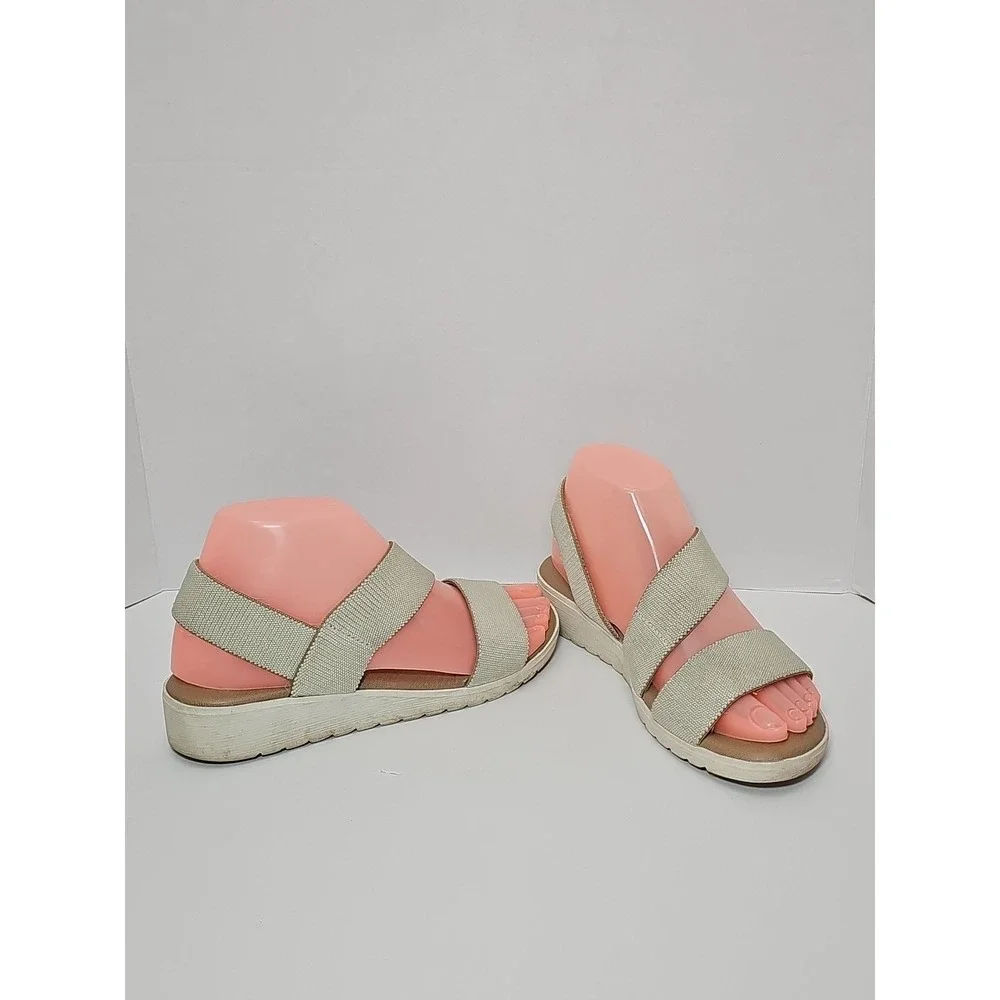 Kensie Women's Emme Strap Sandal Natural Beige‎ 6M